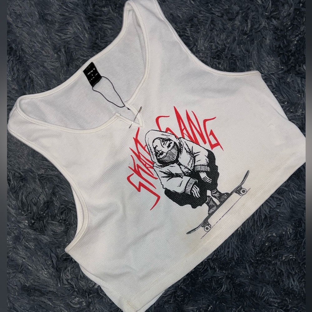 SHEIN skate gang crop top